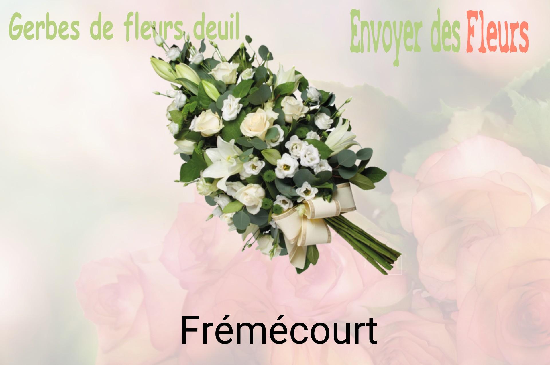 Gerbe de fleurs de deuil livrée à Frémécourt